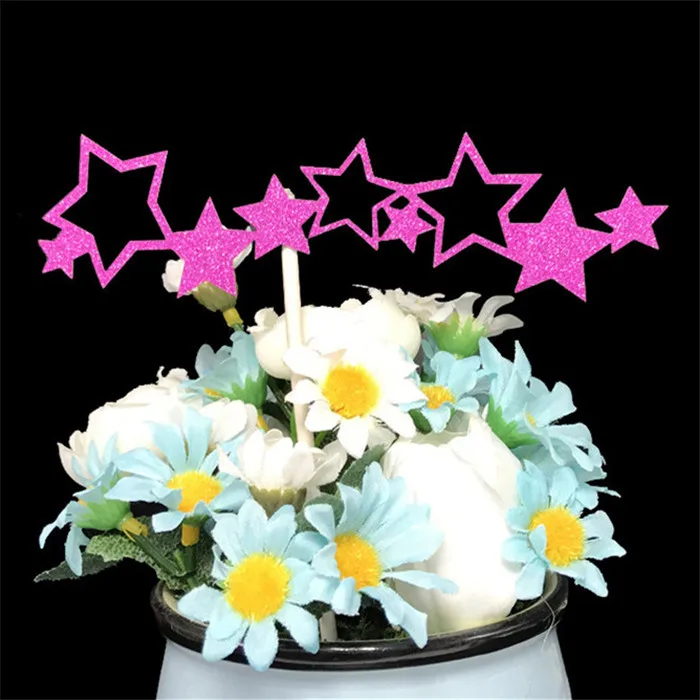 H53 Cake Topper Топпер для торта с днем рождения Детские вечерние топперы для кексов украшения для дня рождения взрослый Топпер для торта «С Днем Рождения» - Цвет: H53 Cake Topper
