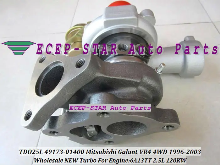 Турбокомпрессор TD025L 49173 01400 MD181384 для Mitsubishi 4WD Galant VR4 1996 03 6A13TT 4917301400 л|turbine band|turbine
