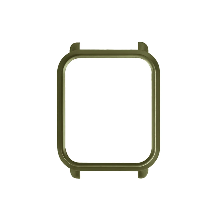 Цветная Рамка PC защитный чехол для Xiaomi Amazfit Bip BIT Lite Youth Smart Watch - Цвет: army green