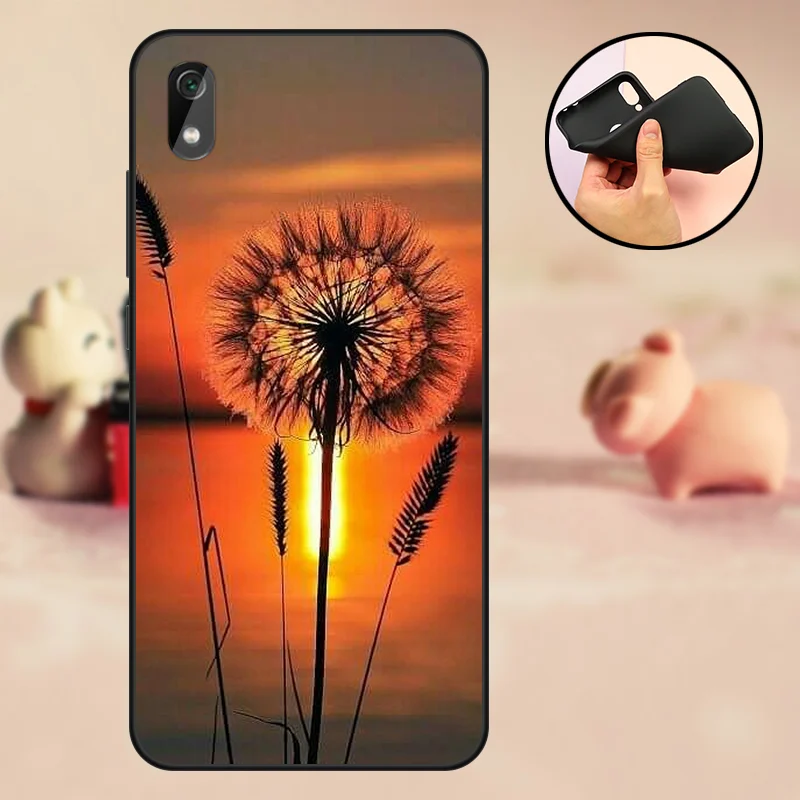 Чехол для мобильного телефона Redmi 7A Funda Coque Xiaomi силиконовый матовый чехол задней