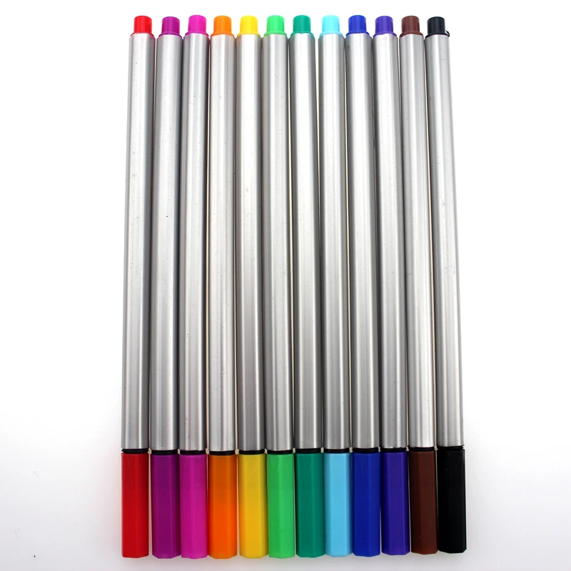 YDNZC 12 видов цветов/набор 0 4 мм Fineliner Art Mark ручка Акварельная для рисования линия