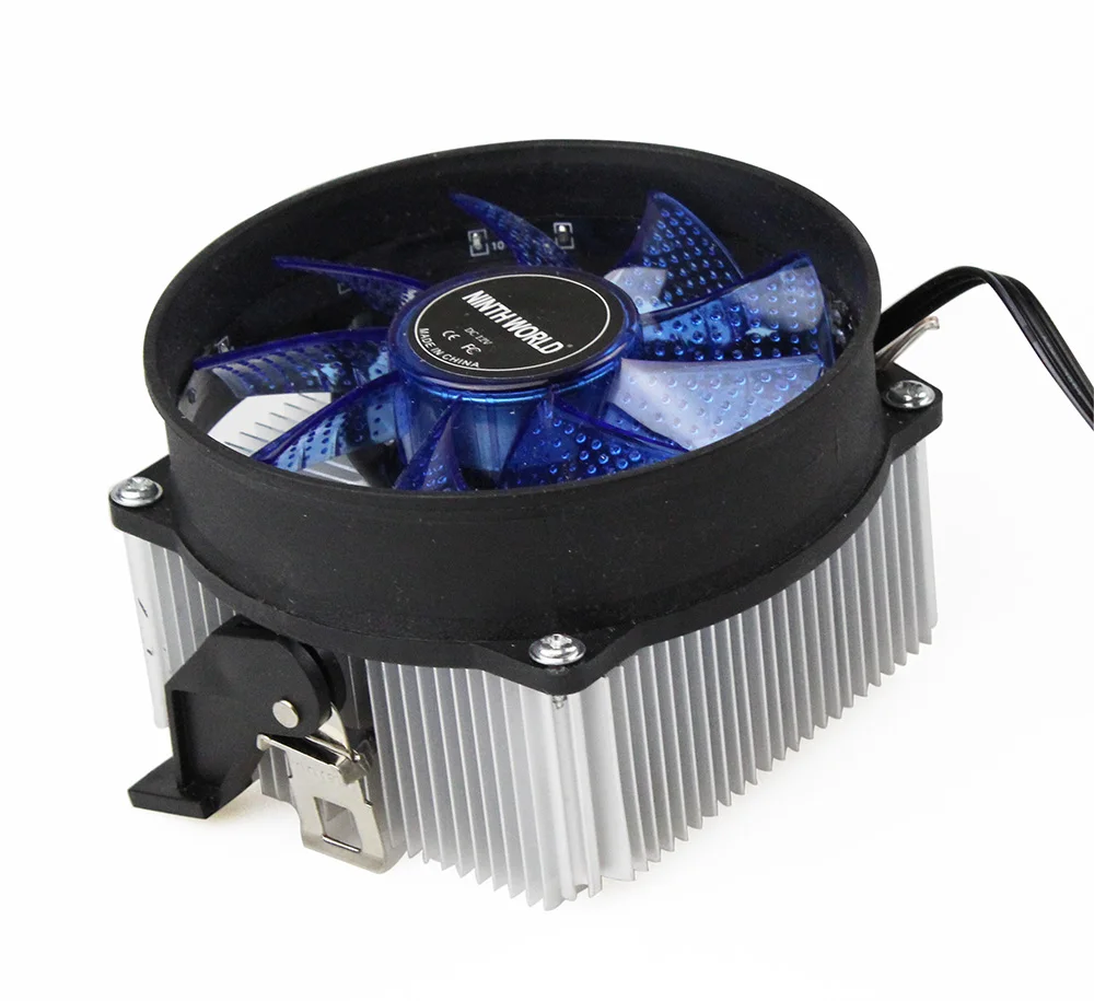 Кулер для процессора тихий 90 мм светодиодный 2200 об./мин. LGA 1150/1151/1155/AM2/AM3/AM4|Кулеры и