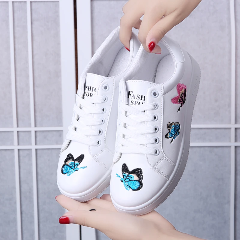 Женская повседневная обувь весна осень 2019 Модные дышащие женские кроссовки на