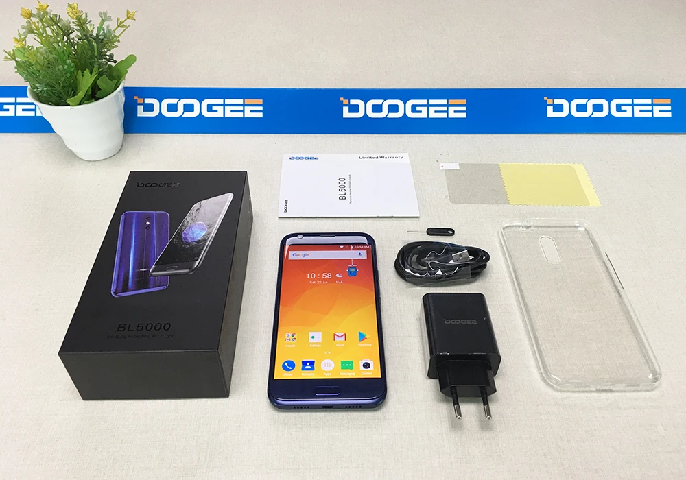 DOOGEE BL5000 Android 7,0 12V2A Быстрая зарядка 5050mAh 5,5 ''FHD MTK6750T Восьмиядерный 4 Гб ОЗУ 64 Гб ПЗУ Двойная камера 13,0 МП смартфон