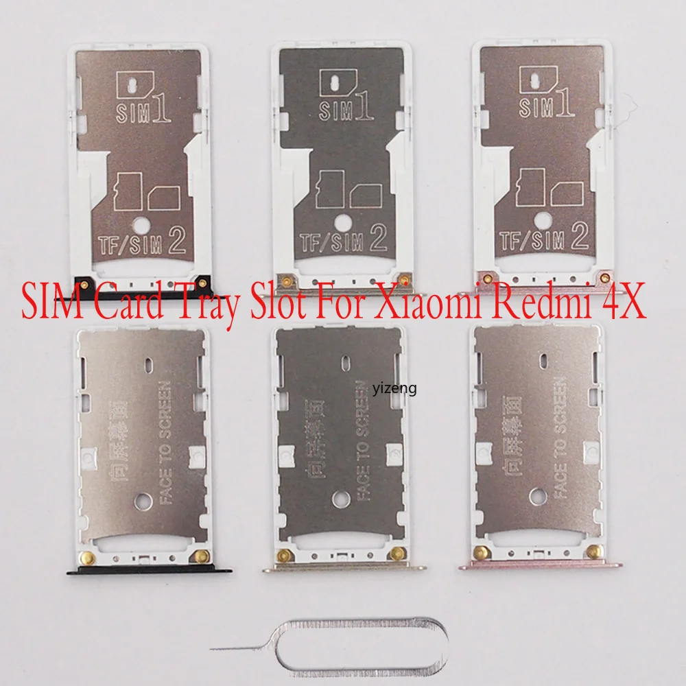 Новинка для Xiaomi redmi 4x держатель лотка sim карты запасные части слота сим Адаптеры