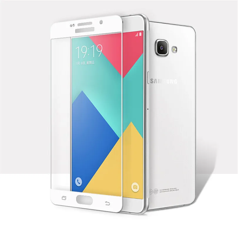 9H защитная пленка полное покрытие закаленное стекло для Samsung Galaxy A3 A5 A7 2016 2017 NOTE 2 3 4