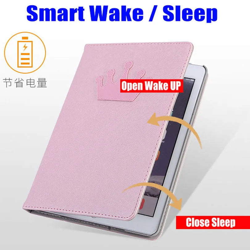Модная Корона Крест Стиль PU кожаный Смарт чехол для IPad 2017 2018 Air/Air2 ID706|case for ipad|smart
