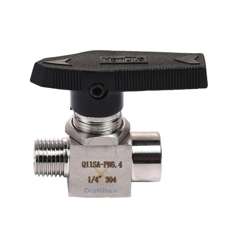 

Ball Valve 1/4" , FNPT x MNPT, SS304.