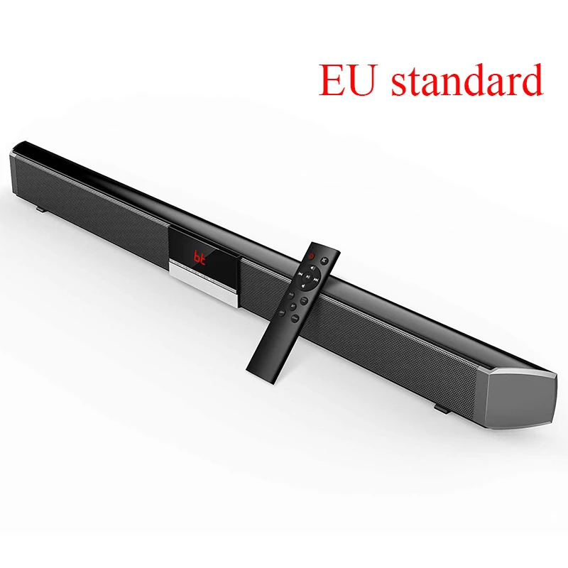 EU standard LEORY R1 US/EU/UK/AU 40 Вт Bluetooth Саундбар динамик для домашнего кинотеатра ТВ Беспроводной сабвуфер Цифровой оптический коаксиальный USB пульт дистанционного управления - Цвет: EU standard