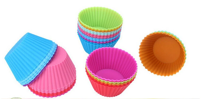 Новинка 20 шт./лот круглая форма силиконовая для кексов Форма маффинов выпечки