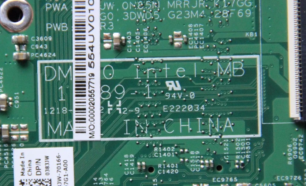 CN 0383JW 383JW для DELL Inspiron 14Z 5423 материнская плата ноутбука 11289 1 со стандартным ЦП HM77 DDR3