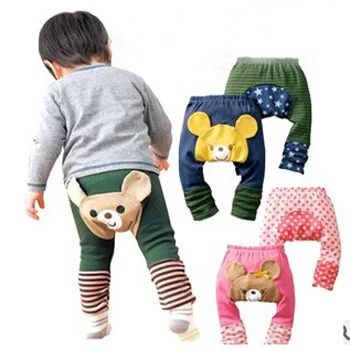 Хлопковые брюки штаны леггинсы детский весенне осенний нагрудник большие ПП для