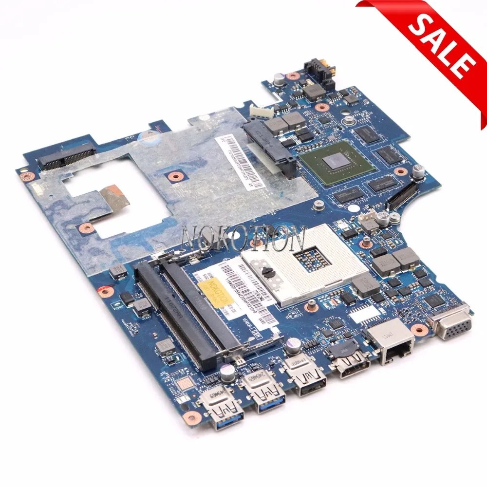 

NOKOTION laptop motherboard for Lenovo Ideapad G780 17.3'' QIWG7 LA-7983P HM76 PGA989 DDR3 GT635M 2GB Main board works