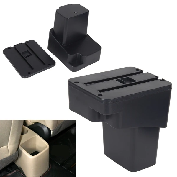armrest base Автомобильный подлокотник для hyundai Accent RB Solaris 2011- центральный консольный ящик для хранения подлокотник вращающийся 2012 2013 - Название цвета: armrest base