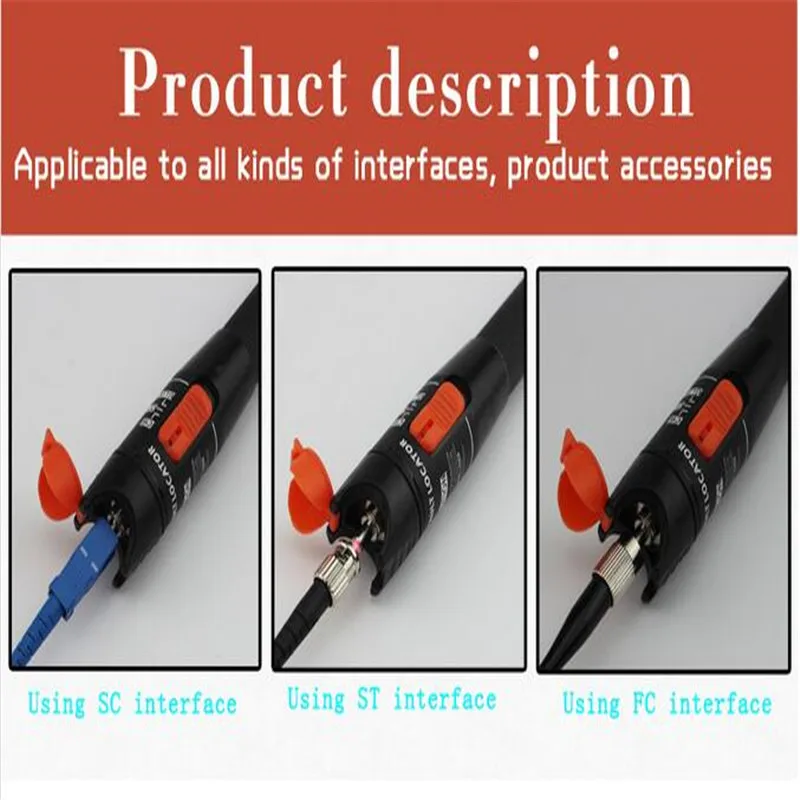 

The wholesale price 10mW metal Visual Fault Locator Fiber Optic Cable Tester 10-12KM Test Laser Product