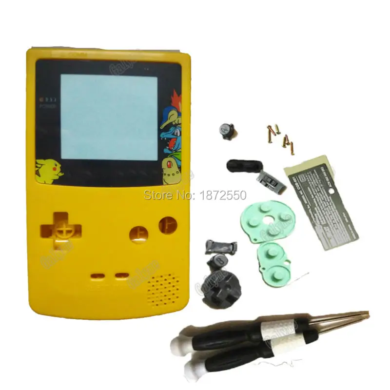 Новый чехол для игрового корпуса желтого цвета Gameboy цвет подходит NintendoGBC запасные