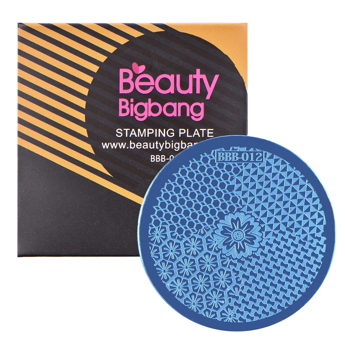 BeautyBigBang штамповочная пластина круглый дизайн ногтей цветочный узор бабочка штамповочная пластина для лака для ногтей шаблон плесень BBB 017