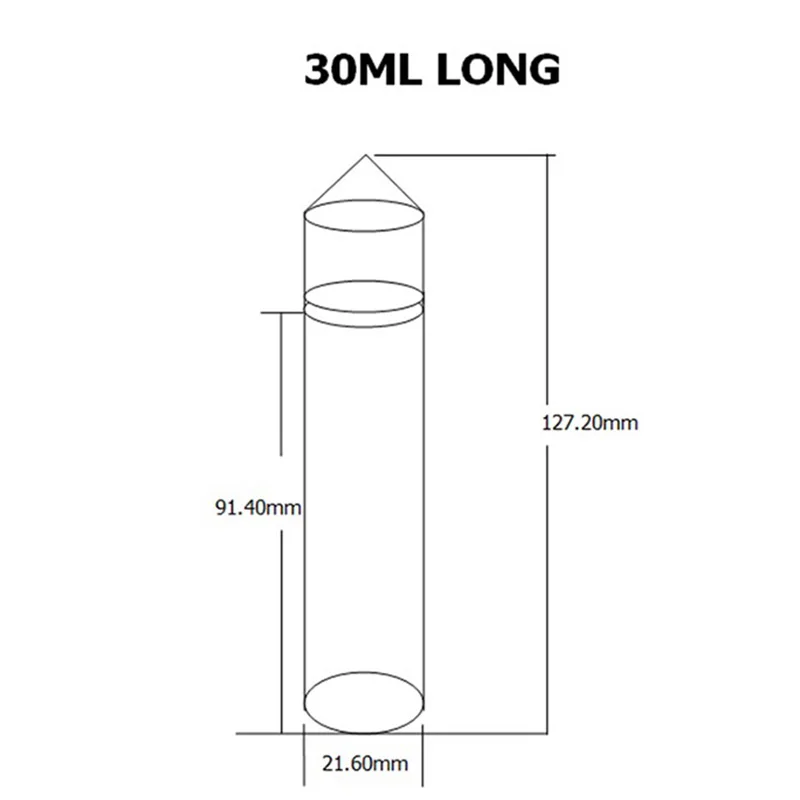 30ml Long 50 шт пустые бутылки для электронных жидкостей 10 мл 15 мл 30 мл 50 мл 60 мл 100 мл 120 мл пластиковый длинный флакон-капельница для жидких жидкостей - Цвет: 30ml Long