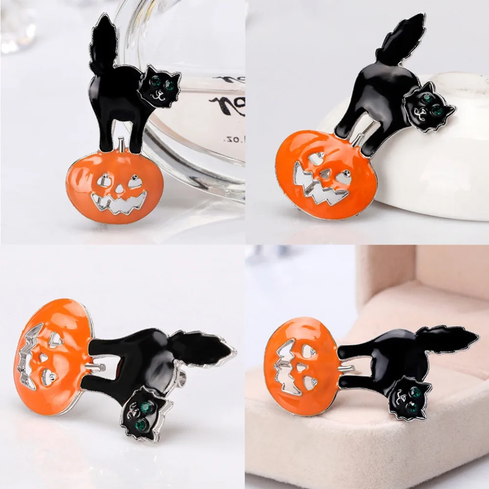 2018 Новинка модный стиль Хэллоуин Lucky Cat Брошь милые животные унисекс пальто с