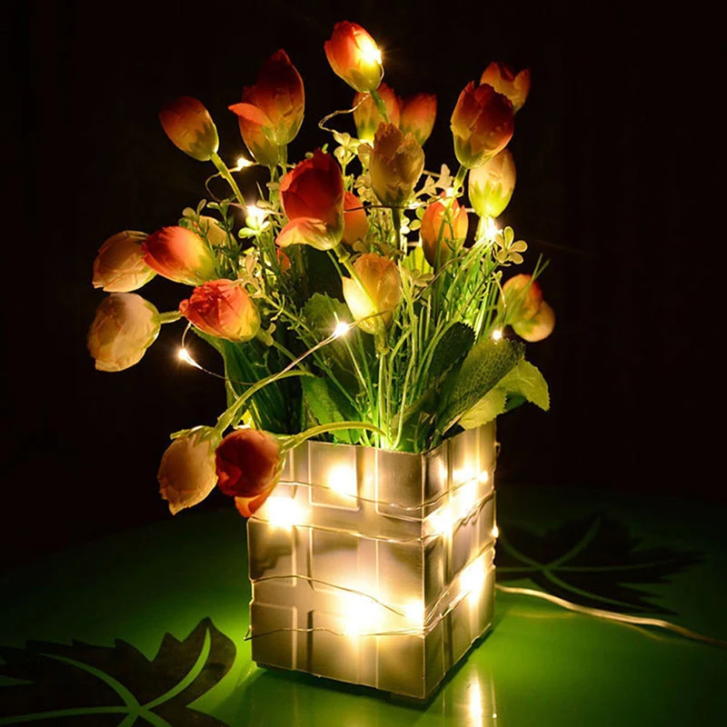 Гирлянда для украшения сада на открытом воздухе сказочный светильник работающий