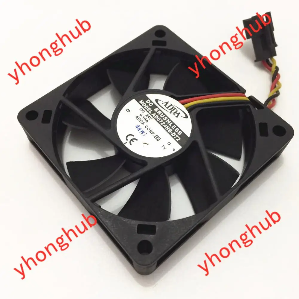 Охлаждающий вентилятор для сервера ADDA AD0724HB D72 DC 24V 0.16A 70x70x15 мм|Кулеры и системы