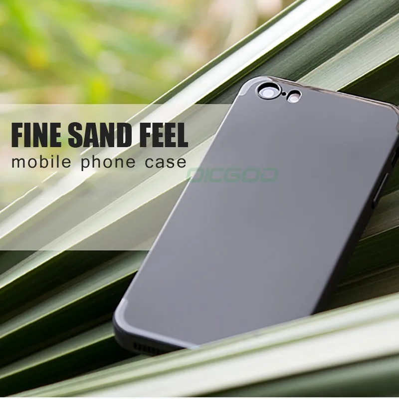 Роскошный силиконовый чехол OICGOO из ТПУ для iPhone 6 6s 7 Plus 5 5S SE s задняя Матовая Мягкая
