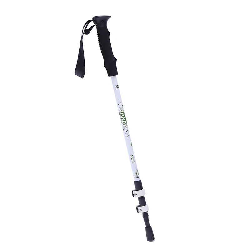 1 пара/2 шт./лот Trek Pole скандинавские палки Телескопические альпеншток алюминиевый сплав стрельба Трость Костыль Senderismo - Цвет: 1Pair White