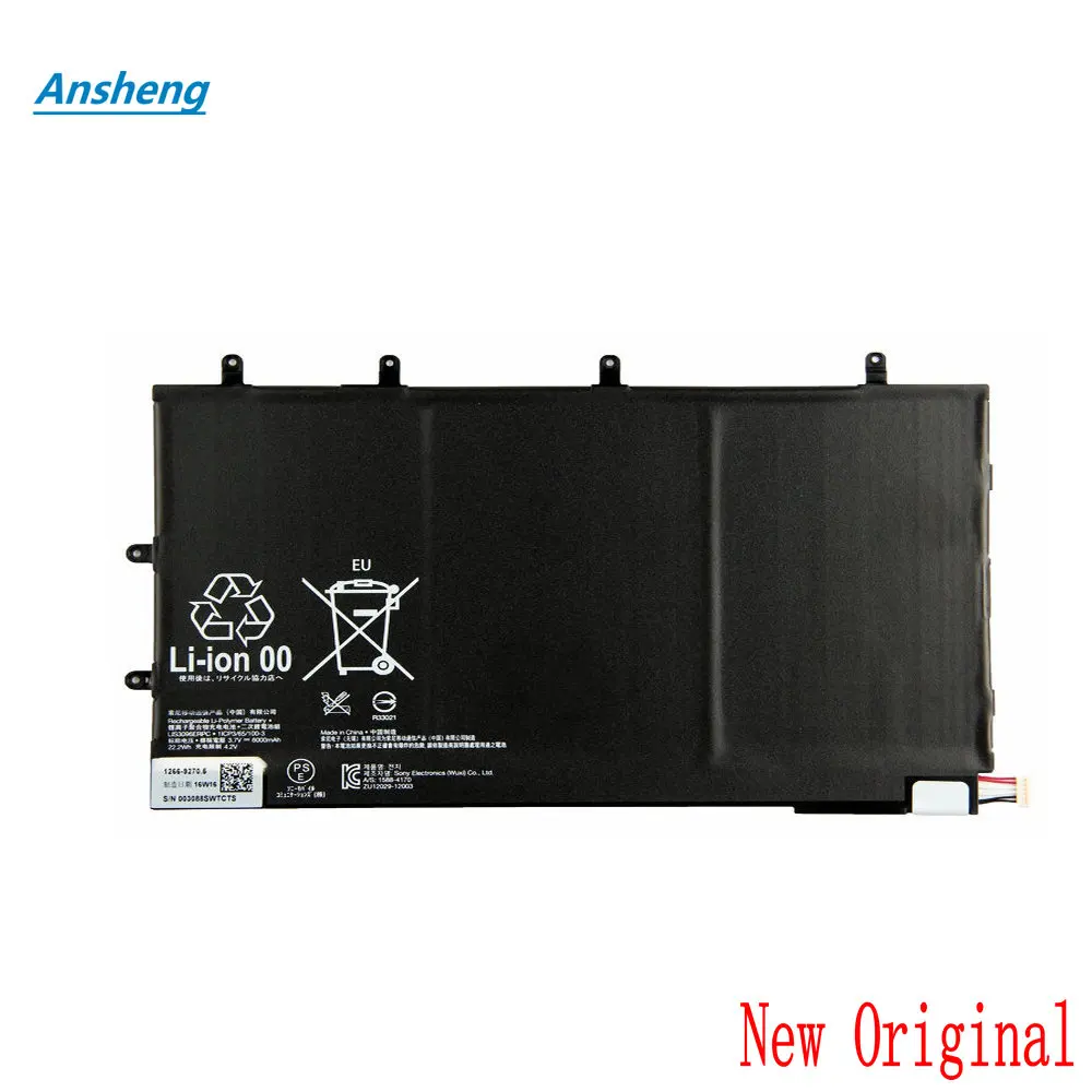 Высококачественный аккумулятор Ansheng 6000 мАч LIS3096ERPC для Sony Xperia Tablet Z 1ICP3/65/100 3