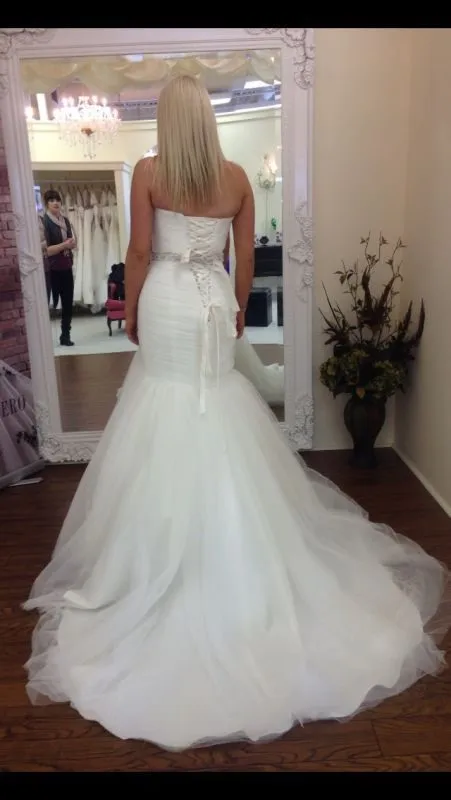 

Ensotek Elegant Sweetheart Crystal Waist Pleats Wedding Dress 2020 Mermaid Long Tulle Bridal Wedding Gowns robe de mariage