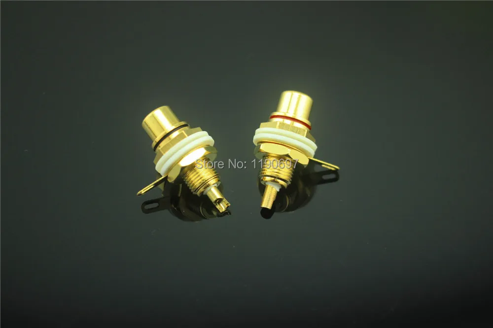 RCA jack шасси крепление белая шайба аудио вход Терминал 2 шт. Бесплатная доставка |