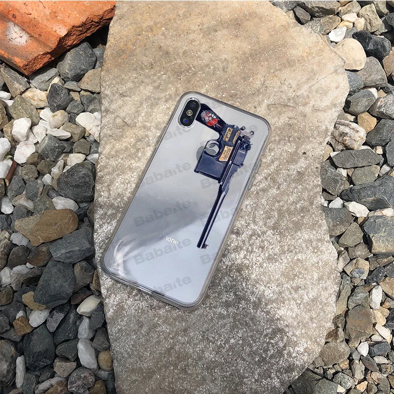 A16 Babaite снайперская винтовка AK 47 Винтовки Пистолеты Coque Shell чехол для телефона для iPhone 7 7plus X XS MAX 6 6S 8 8Plus 5 5S XR чехол - Цвет: A16