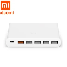 Оригинальное зарядное устройство Xiaomi Mi USB-C 60 Вт type-C& USB-A, 6 портов, выходное двойное зарядное устройство QC 3,0 для телефона, 18 Вт x 2+ 24 Вт(5 В = а макс Оригинальное зарядное устройство Xiaomi Mi USB-C 60 Вт type-C& USB-A, 6 портов, выходное двойное зарядное устройство QC 3,0 для телефона, 18 Вт x 2+ 24 Вт(5 В = а макс