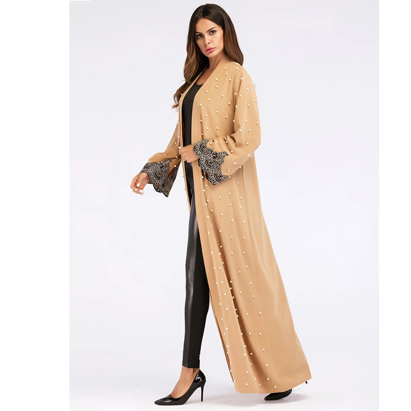 Кафтан мусульманский Abaya халат Дубай кимоно кардиган хиджаб платье Абая для