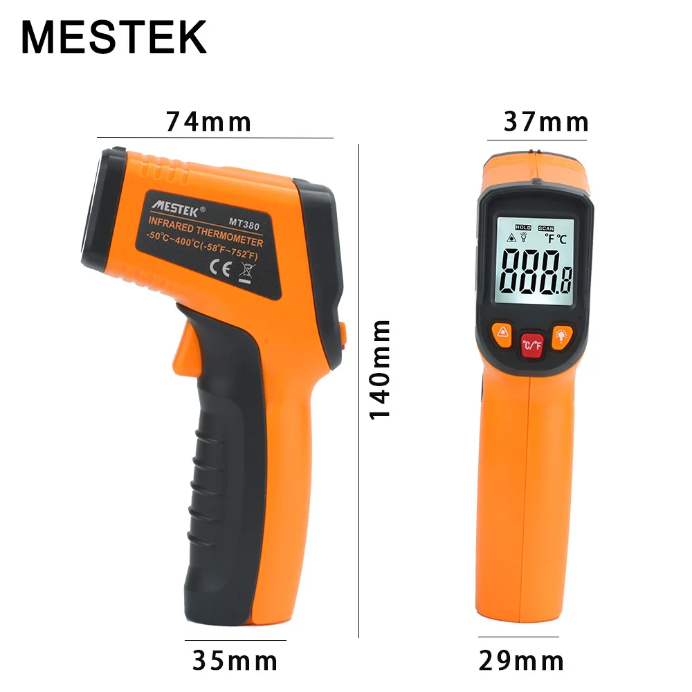 Цифровой термометр инфракрасный лазер Измеритель температуры и влажности