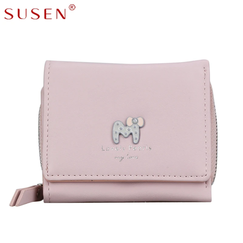 Susen Новинка 2017 для милых девочек короткие бумажник животных печати карт Pack легко