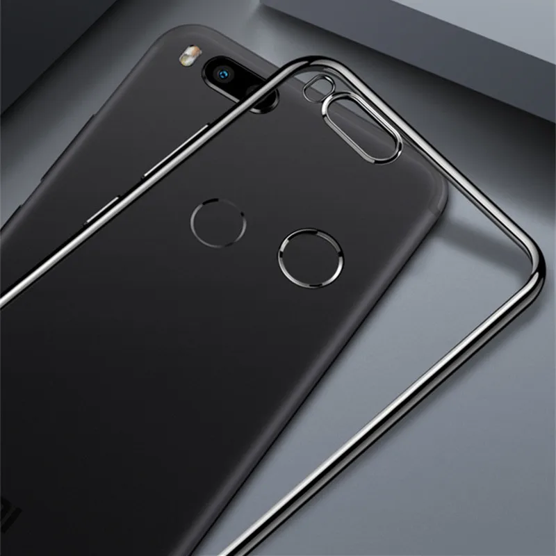 Global Version For Xiaomi Mi A1/A2 Lite Case Luxury Plating Silicone Soft TPU Back Cover Accessory Coque Fundas MiA1/MiA2/6X |