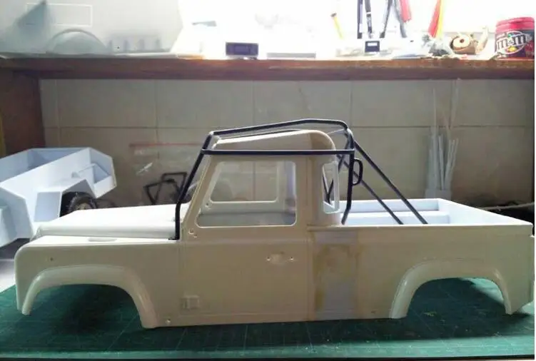 Ролл клетка багажный лоток для 1/10 RC Laand Rover Defender D90 пикап кузова грузовика|Детали и