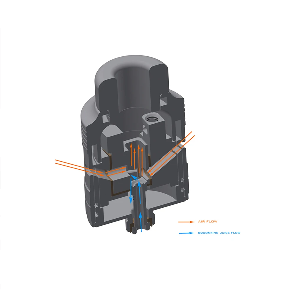 Original Cthulhu Mjolnir RDA 24mm Diameter Single Coil Rebuildable Tank with Double Chamber for DL Vaping Vs 1928 |