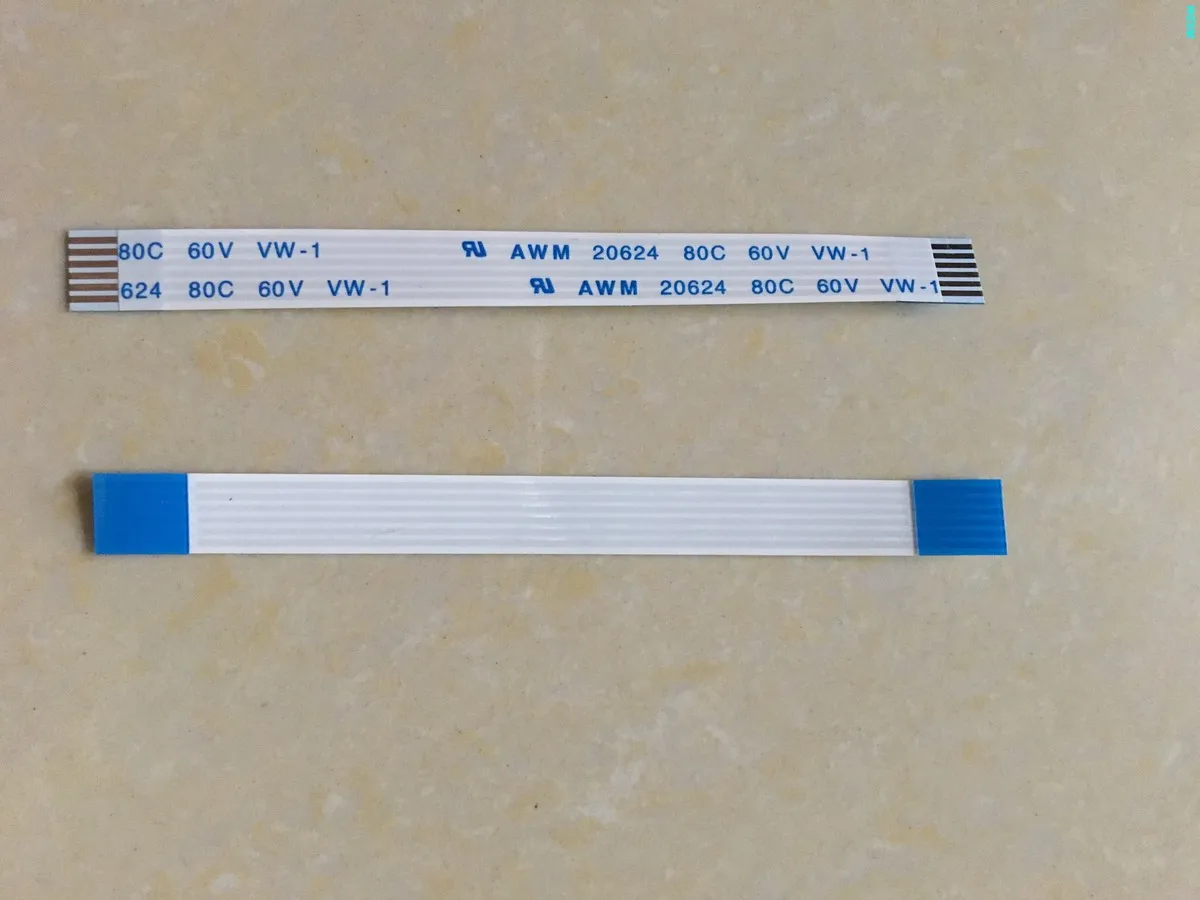 

New FFC FPC soft Flat Cable 1.0mm spacing 6 Pin length 100MM Forward