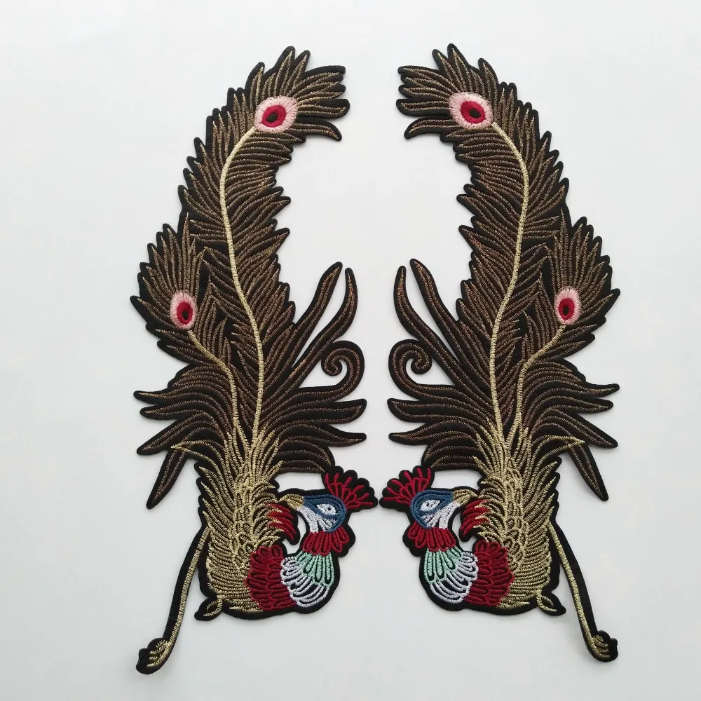 1 пара модная вышитая аппликация в виде птиц|embroidered iron|iron onembroidered iron on |