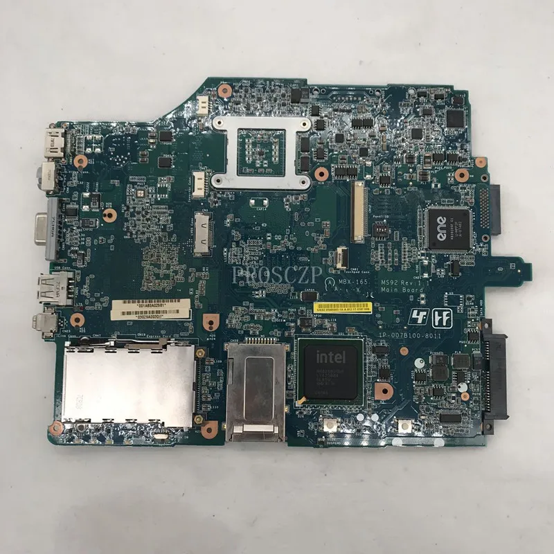 Для почтового ящика 165 MBX-165 MS90 MS91 MS92 Материнская плата ноутбука 1P-007B100-8011 G86-751-A2 Полный Тесты