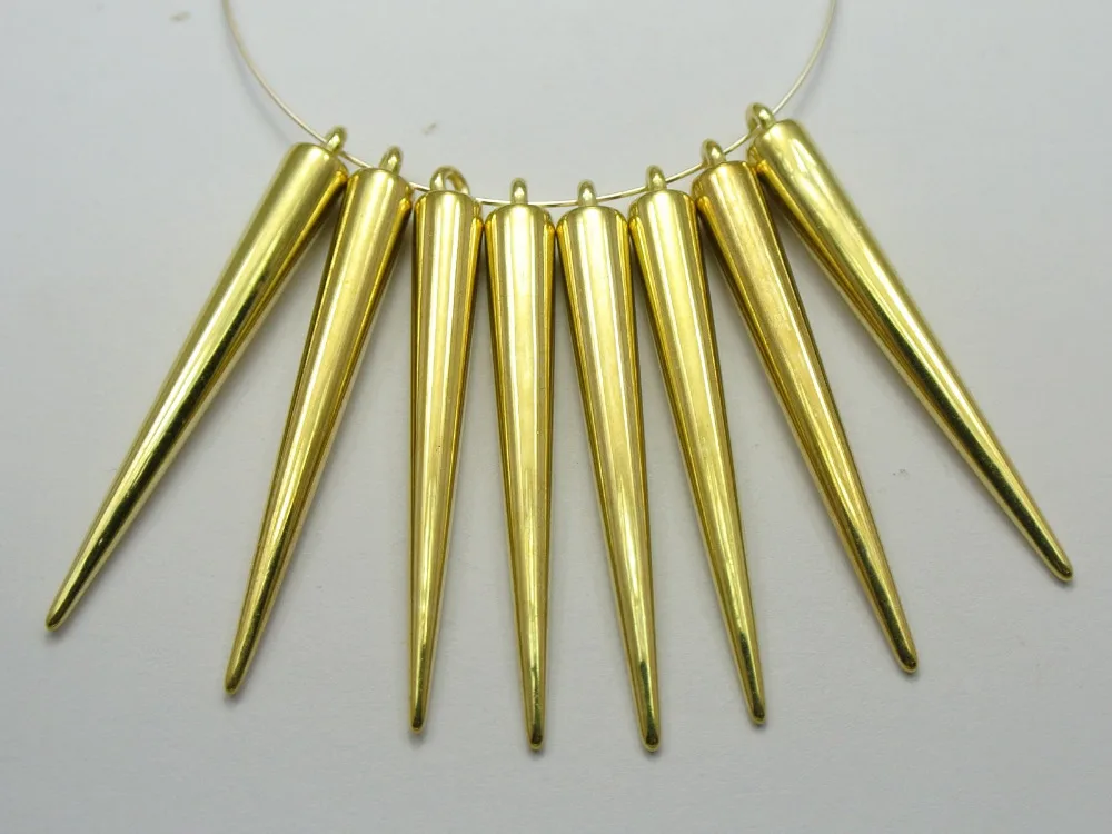Акриловые очаровательные серьги для баскетбольных жен, 50 золотых оттенков, металлик, 52 х6 мм