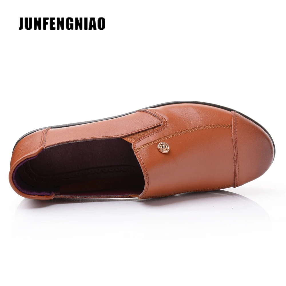 JUNFENGNIAO/Женская обувь женские оксфорды из искусственной кожи брендовая
