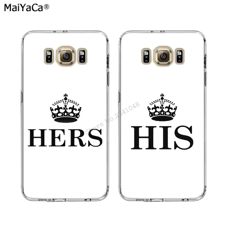 you are hers his best friends BFF soft silicone transparent phone case for samsung s5 s6 edge plus s7 s7edge s8 s9 note 9 | Мобильные