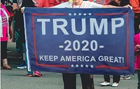 donald trump 2020 flag keep america great donald for president usa flags polyester with brass grommets 3 x 5 ft blue wall decor