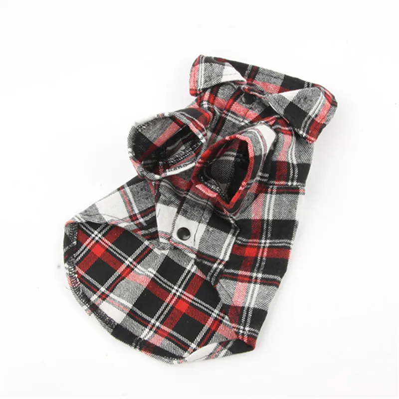 

Plaid Dog Clothes Summer Dog Shirts for Small Medium Dogs Pet Clothing Yorkies Chihuahua Clothes Best Sale
