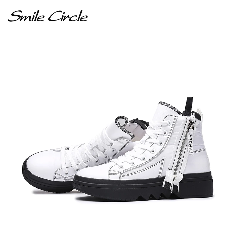Женские высокие кроссовки Smile Circle зимняя теплая плюшевая обувь на толстой