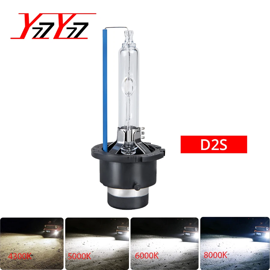YzzYzz 2 шт. D2S ксеноновые лампы HID 35 Вт 4300K 5000K 6000K 8000K замены белого цвета 66240 P32d 2|Лампы