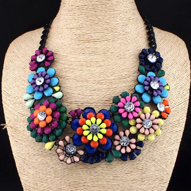 Женский чокер с цветком из смолы MANILAI массивные ожерелья модные аксессуары