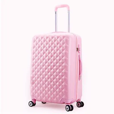 pink 1PCS 2 шт./компл. модные косметичка 20 мм/22 мм/24/28 дюймов для девушек-студенток от чемодан на колёсиках для путешествий spinner пароль камера Женская чемодан на колесиках - Цвет: pink 1PCS